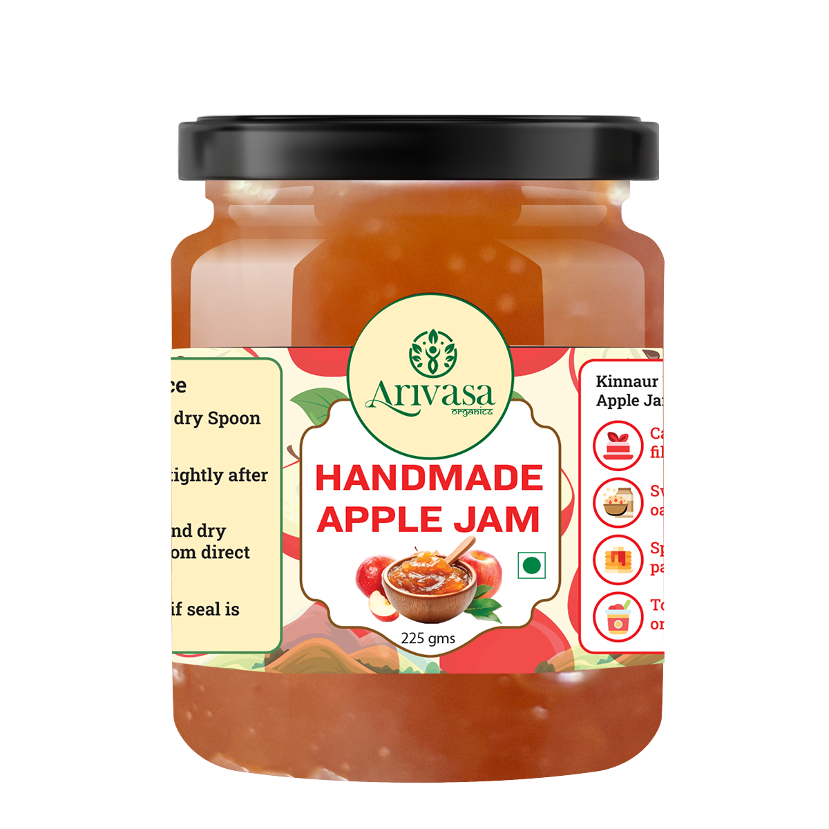 Handmade Apple Jam | Fresh Himachali Apples, Women-Crafted