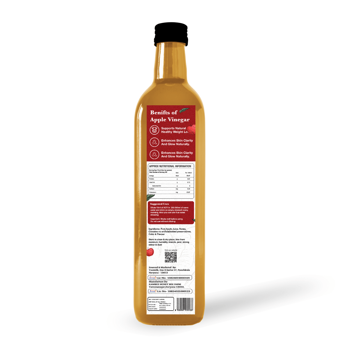 ORGANIC APPLE CIDER VINEGAR - My Store - 500 ML -