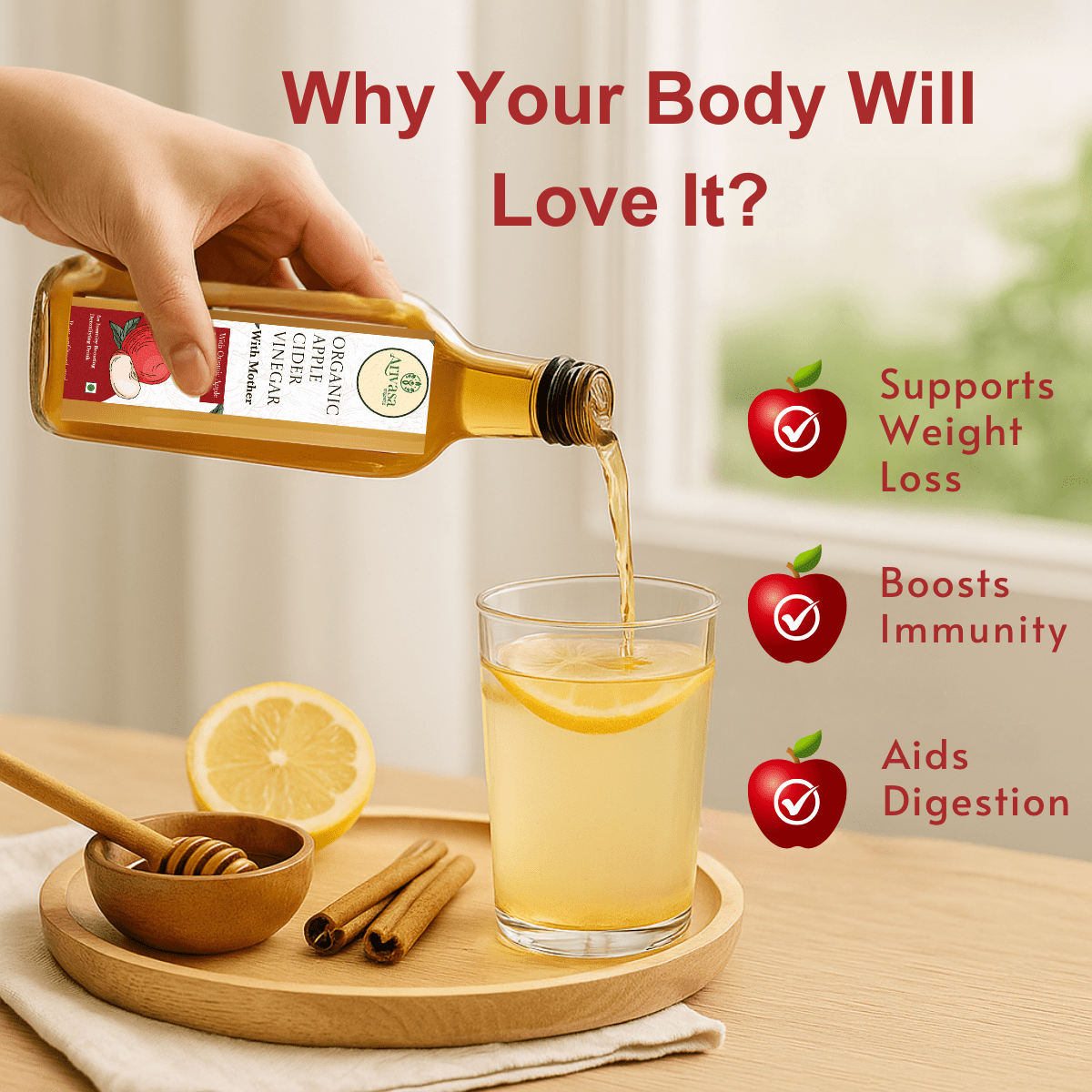 ORGANIC APPLE CIDER VINEGAR - My Store - 500 ML -
