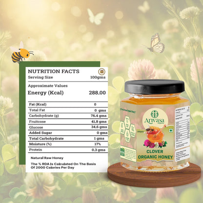 Clover Organic Honey | Pure, Natural & NMR Lab Tested