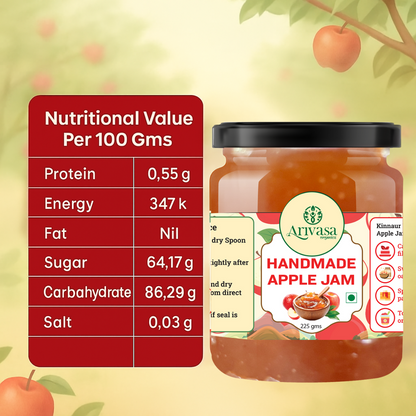 Handmade Apple Jam | Fresh Himachali Apples, Women-Crafted