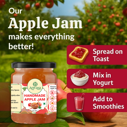 Handmade Apple Jam | Fresh Himachali Apples, Women-Crafted