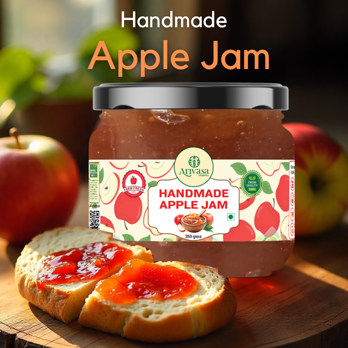 Handmade Apple Jam | Fresh Himachali Apples, Women-Crafted – 350 gms (hover)