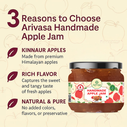 Handmade Apple Jam | Fresh Himachali Apples, Women-Crafted
