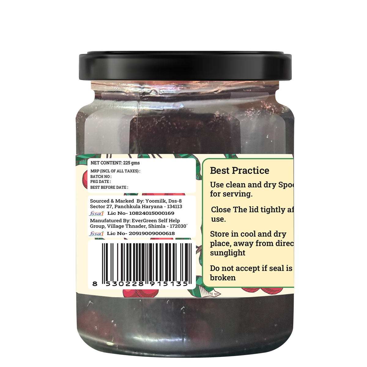 Handmade Cherry Jam | Fresh Himachali Cherries, Women-Crafted