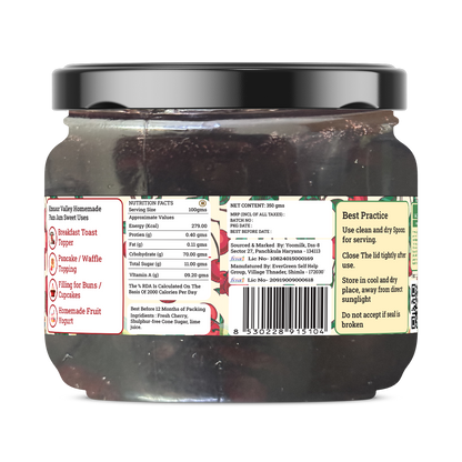 Handmade Cherry Jam | Fresh Himachali Cherries, Women-Crafted