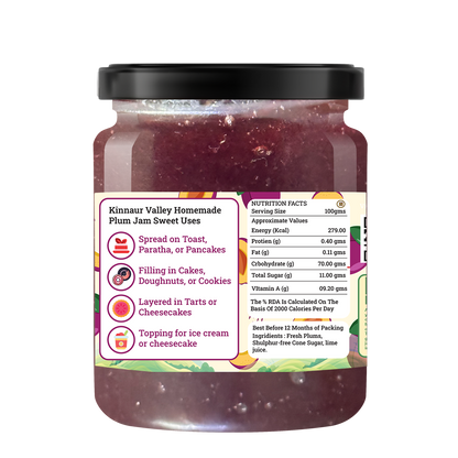 Handmade Plum Jam | Fresh Himachali Plums, Women-Crafted