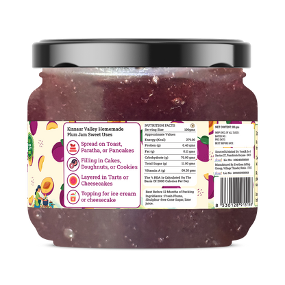 Handmade Plum Jam | Fresh Himachali Plums, Women-Crafted