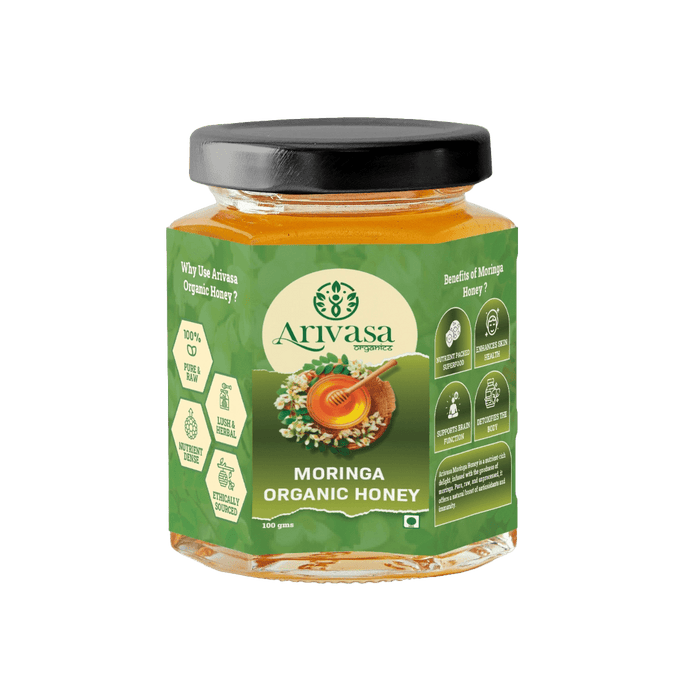 Moringa organic honey | Pure, natural & NMR lab-tested – 100 gms