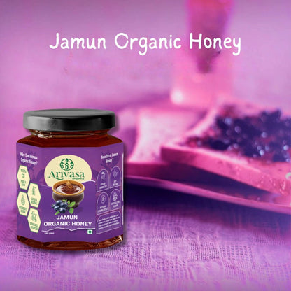Jamun Organic Honey | Pure, Natural & NMR Lab - Tested - Arivasa Organics - 100 gms - 