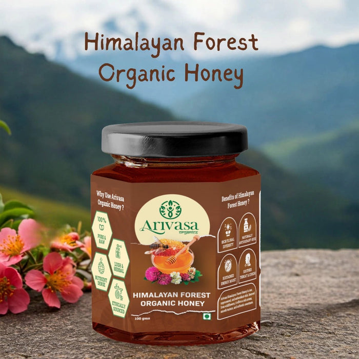 Organic Himalayan Forest Honey | Pure, Natural & NMR Lab-Tested – 100 gms (hover)