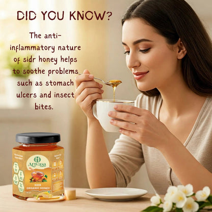 Sidr Organic Honey | Natural, Pure & NMR Lab - Tested - Arivasa Organics - 100 gms - 