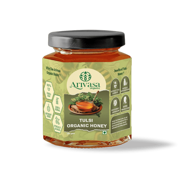 Tulsi Organic Honey | Pure, Floral & NMR Lab-Tested – 100 gms