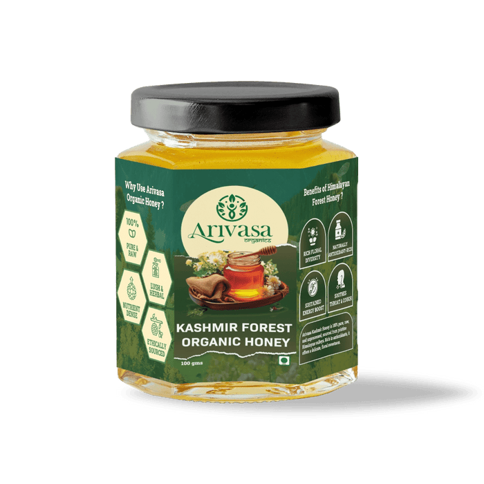 Organic Kashmir Forest Honey | Pure & NMR Lab-Tested – 100 gms
