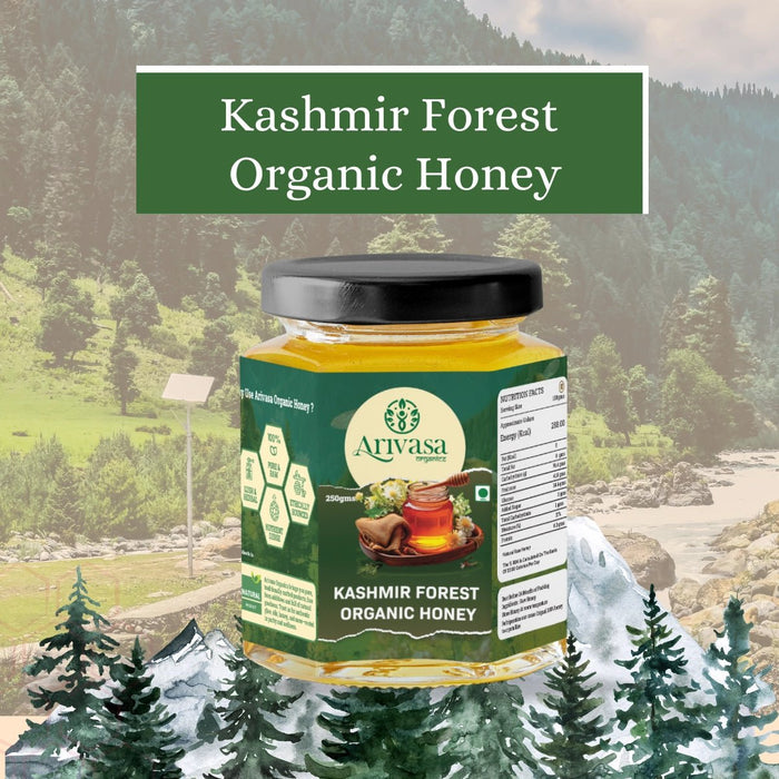 Organic Kashmir Forest Honey | Pure & NMR Lab-Tested – 250 gms (hover)
