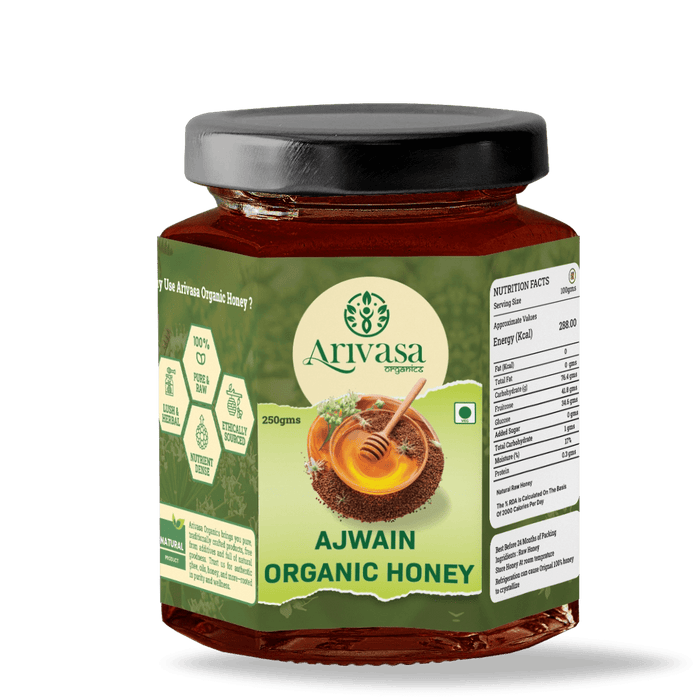 Ajwain Organic Honey | Natural, Pure & NMR Lab-Tested – 250 gms