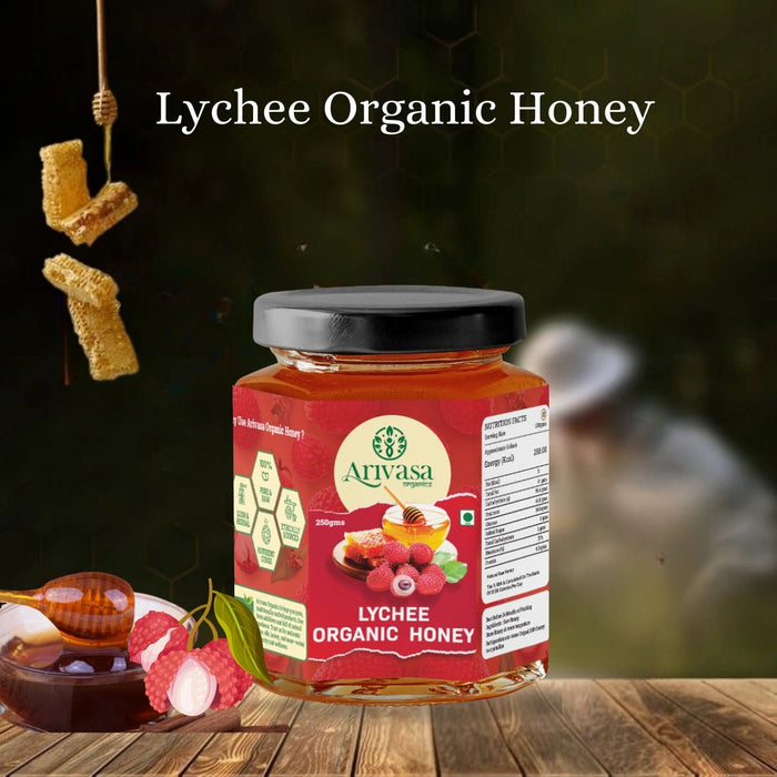 Lychee Organic Honey | Fruity, Pure & NMR Tested – 250 gms (hover)