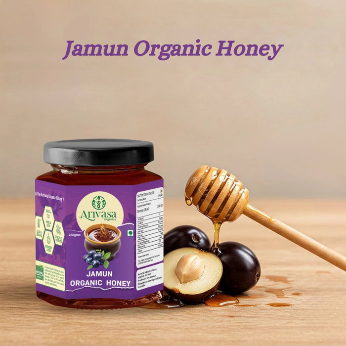 Jamun Organic Honey | Pure, Natural & NMR Lab-Tested – 250 gms (hover)