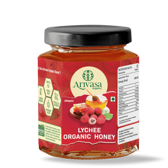 Lychee Organic Honey | Fruity, Pure & NMR Tested – 250 gms