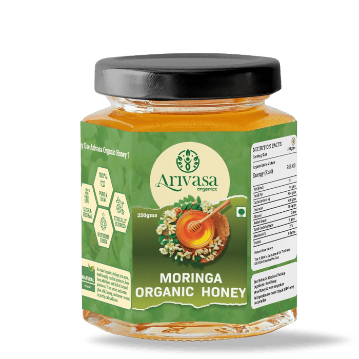 Moringa organic honey | Pure, natural & NMR lab-tested – 250 gms