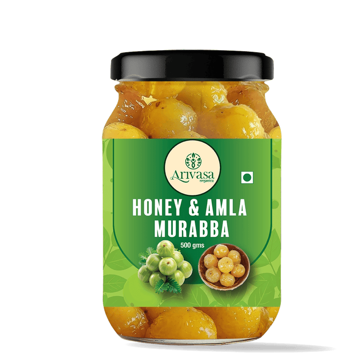 Arivasa Organics Amla Murraba | Honey-Sweetened & Handmade – 500 gms