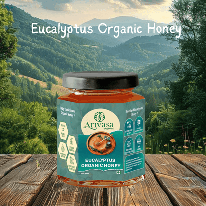 Arivasa Organics Eucalyptus Organic Honey | Pure, Raw & Herbal - Arivasa Organics-Size--