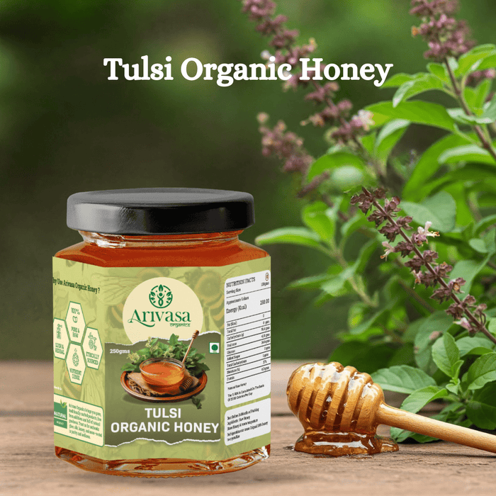 Tulsi Organic Honey | Pure, Floral & NMR Lab-Tested – 250 gms (hover)