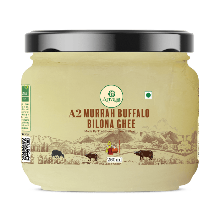 Arivasa Organics Buffalo Ghee | Authentic Bilona Style Ghee – 250 Ml