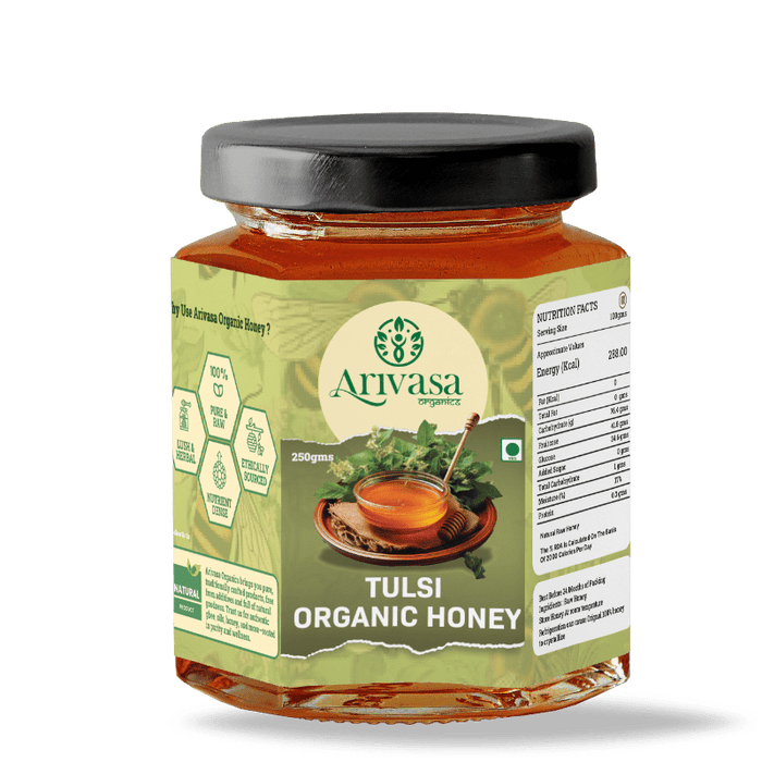 Tulsi Organic Honey | Pure, Floral & NMR Lab-Tested – 250 gms