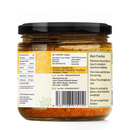 SWEET LEMON PICKLE - My Store - 310 gm - 