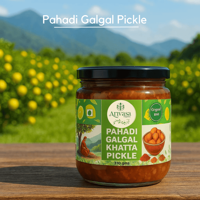 Arivasa Organics Pahadi Galgal Pickle | Sun-Dried & Handmade – 310 gm (hover)
