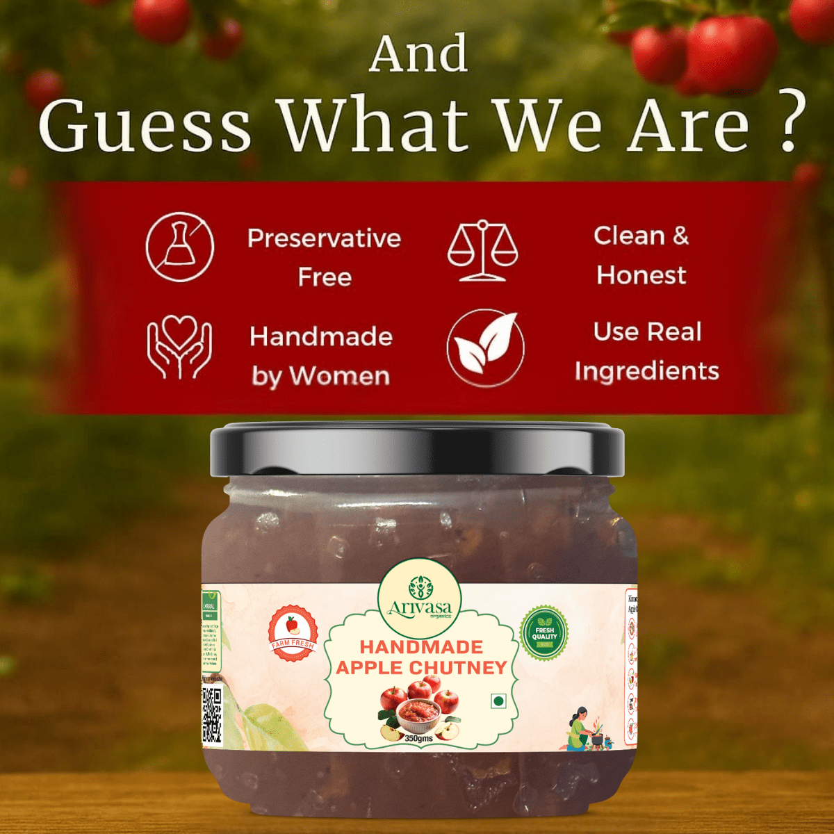 HANDMADE APPLE CHUTNEY - My Store - 350 gms - 