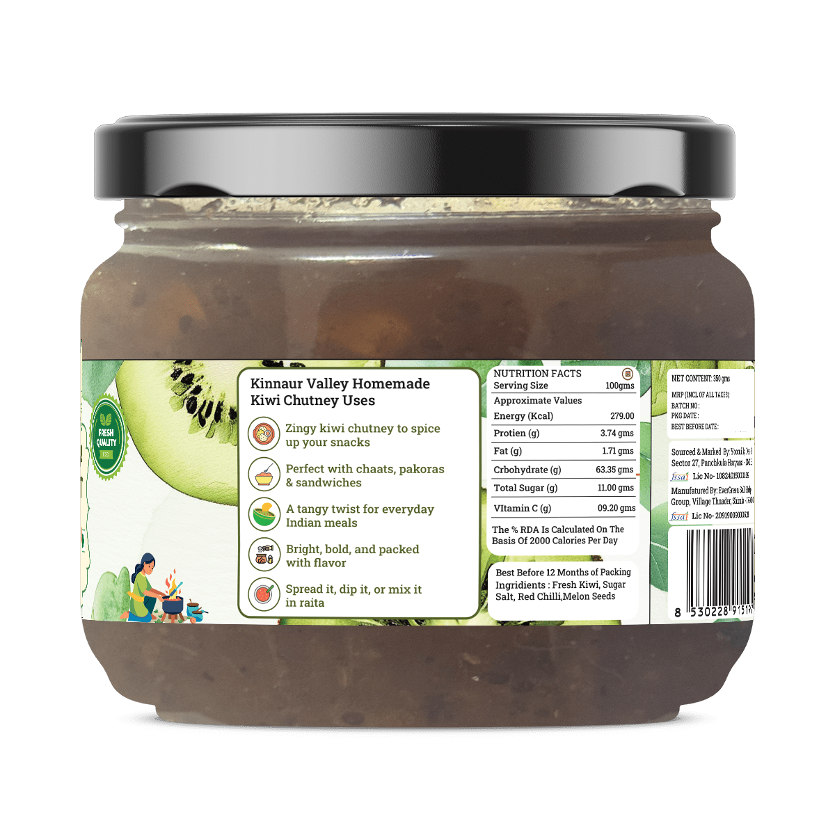 HANDMADE KIWI CHUTNEY - My Store - 350 gms - 