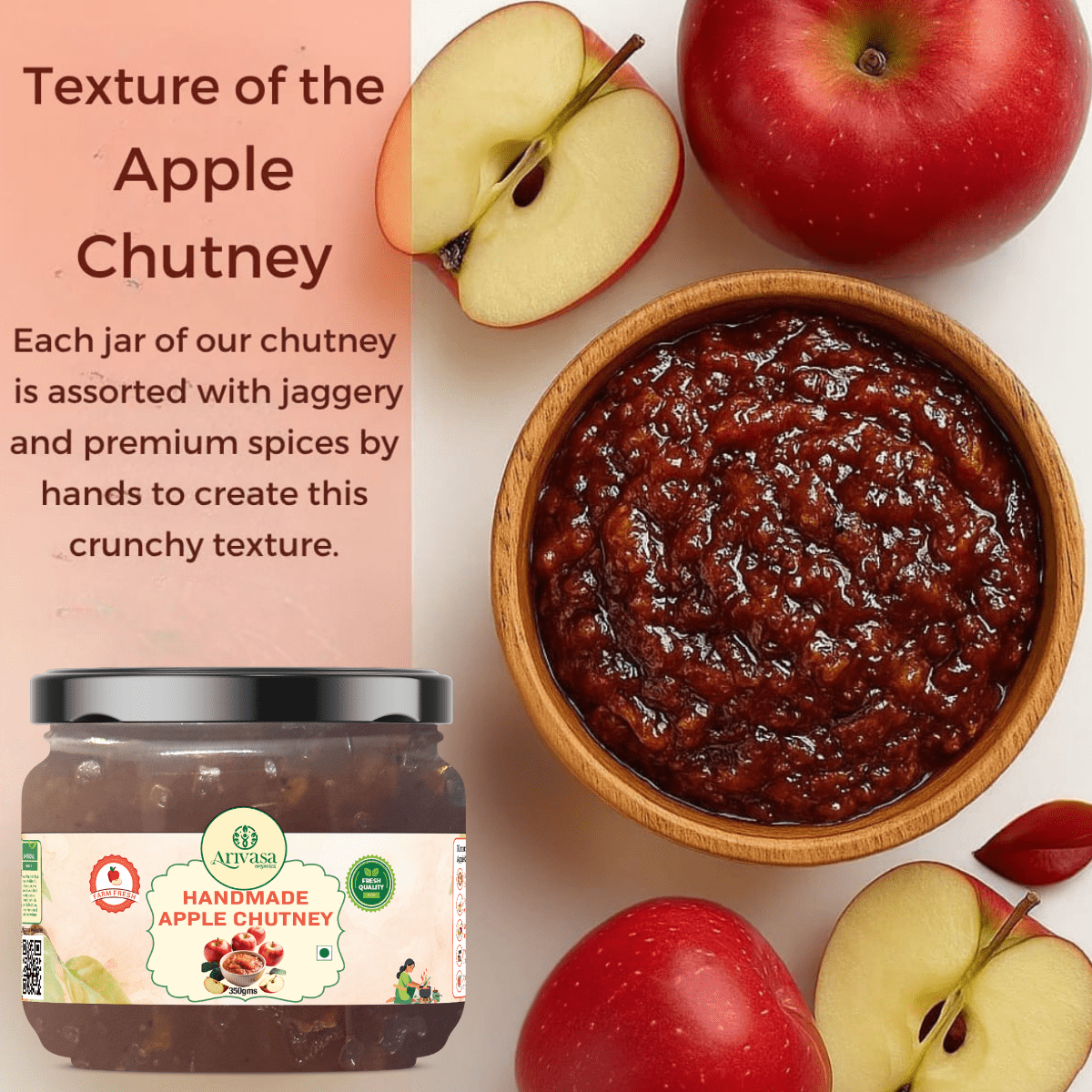 HANDMADE APPLE CHUTNEY - My Store - 350 gms - 