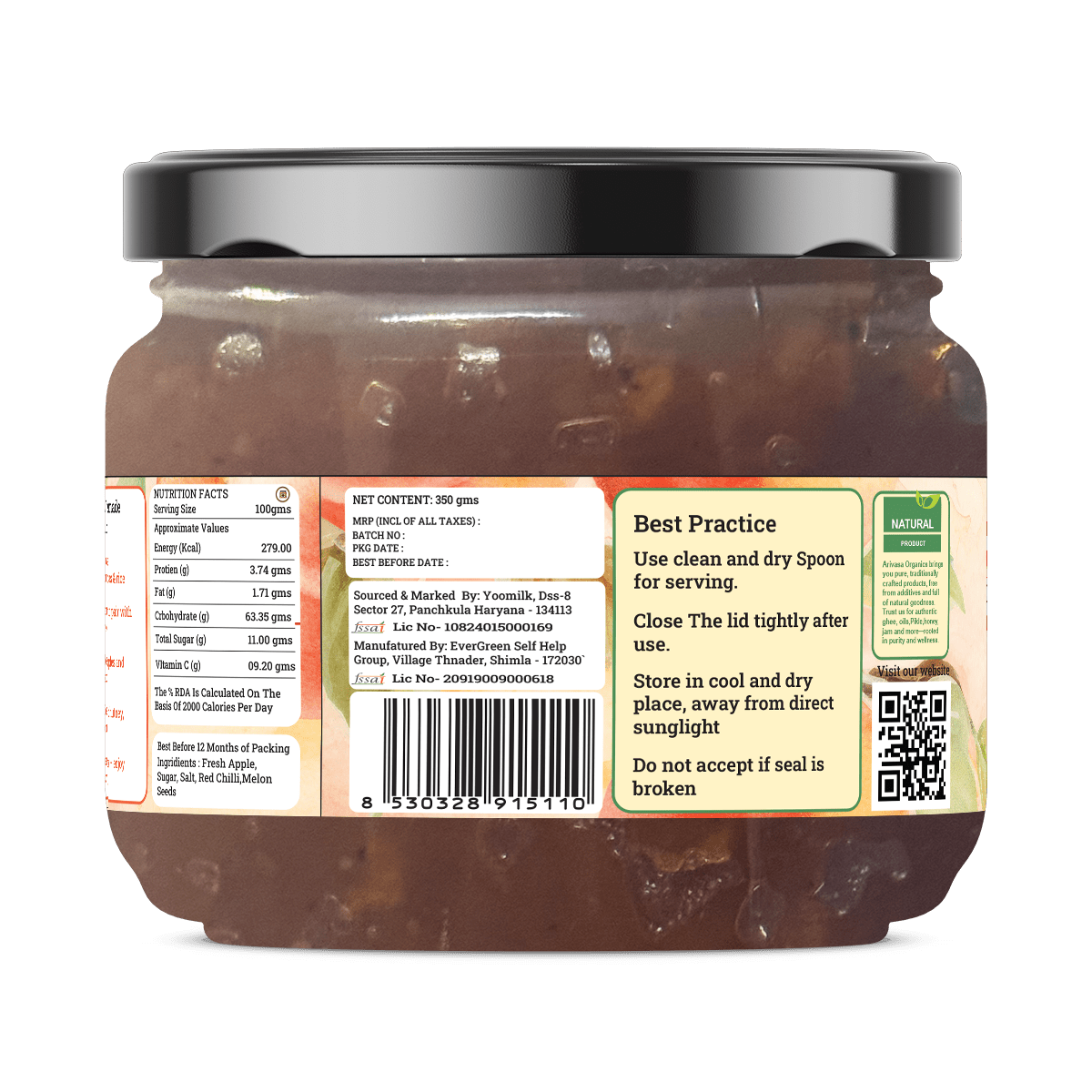 HANDMADE APPLE CHUTNEY - My Store - 350 gms - 