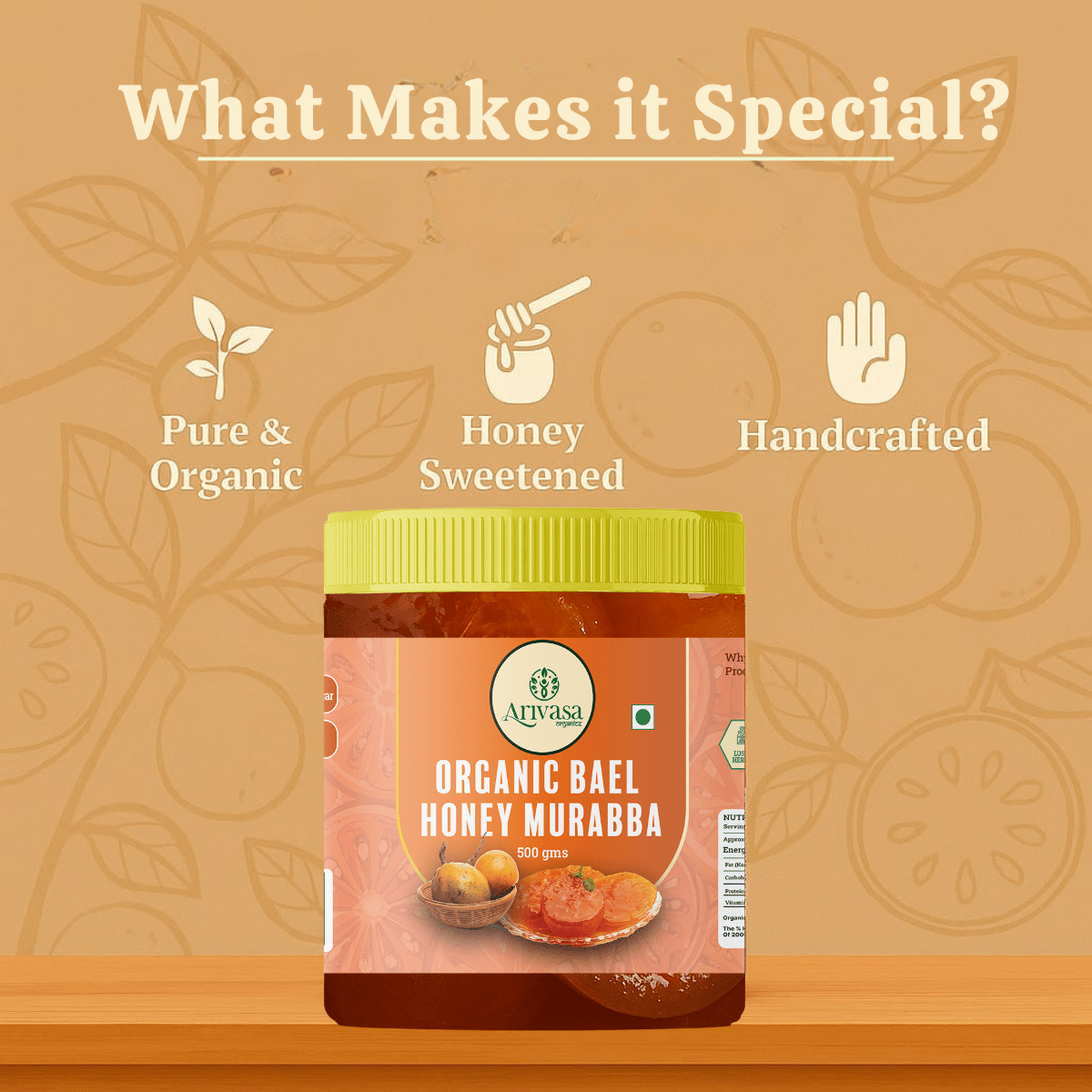 ORGANIC BAEL HONEY MURABBA - My Store - 500 gm - 