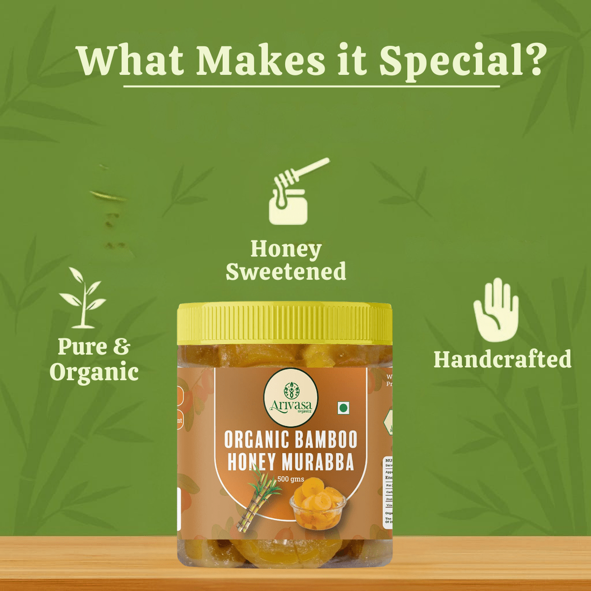 ORGANIC BAMBOO HONEY MURABBA - My Store - 500 gm - 
