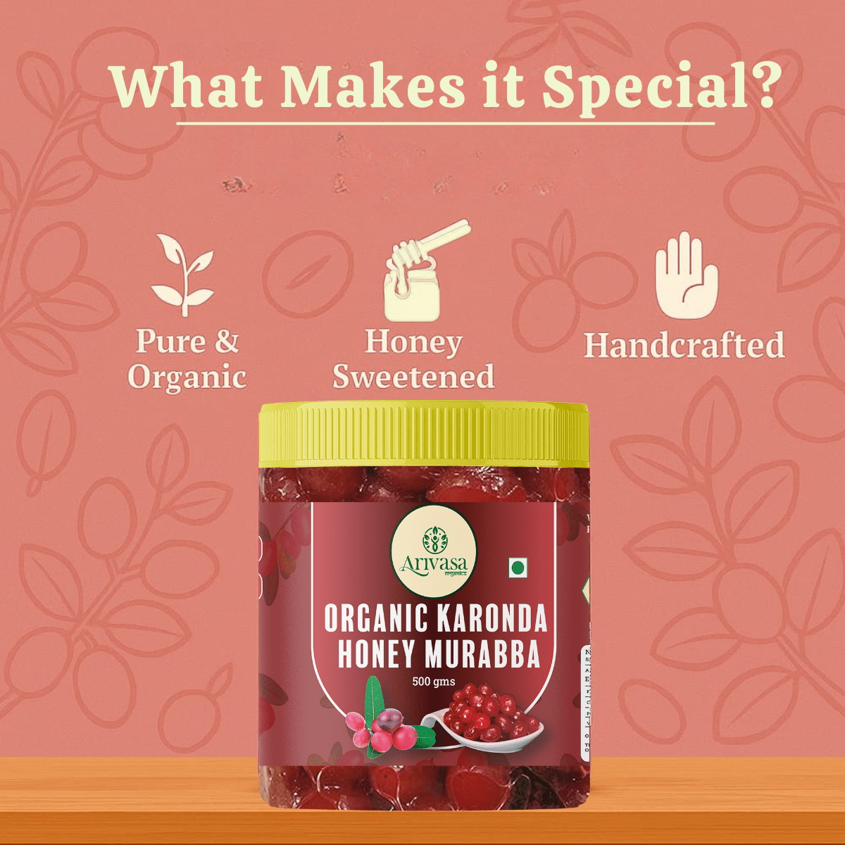 ORGANIC KARONDA HONEY MURABBA - My Store - 500 gm - 