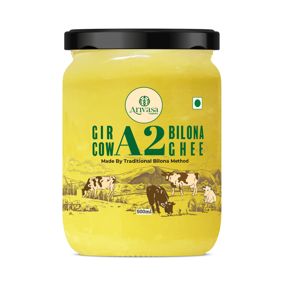 A2 BILONA COW GHEE <span>Fresh From Farms in Tamil Nadu | Bilona Churned | A2-Verified Milk from Desi Cows | 70+ Quality Checks</span> - My Store-Size--