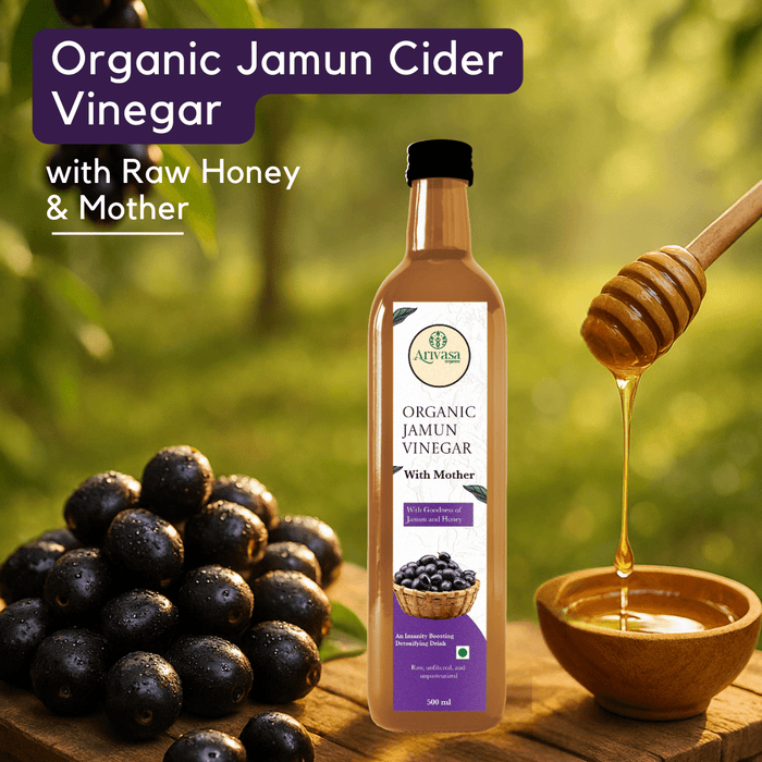 Arivasa Organics Jamun Vinegar | Honey-Made & Natural – 500 ML (hover)
