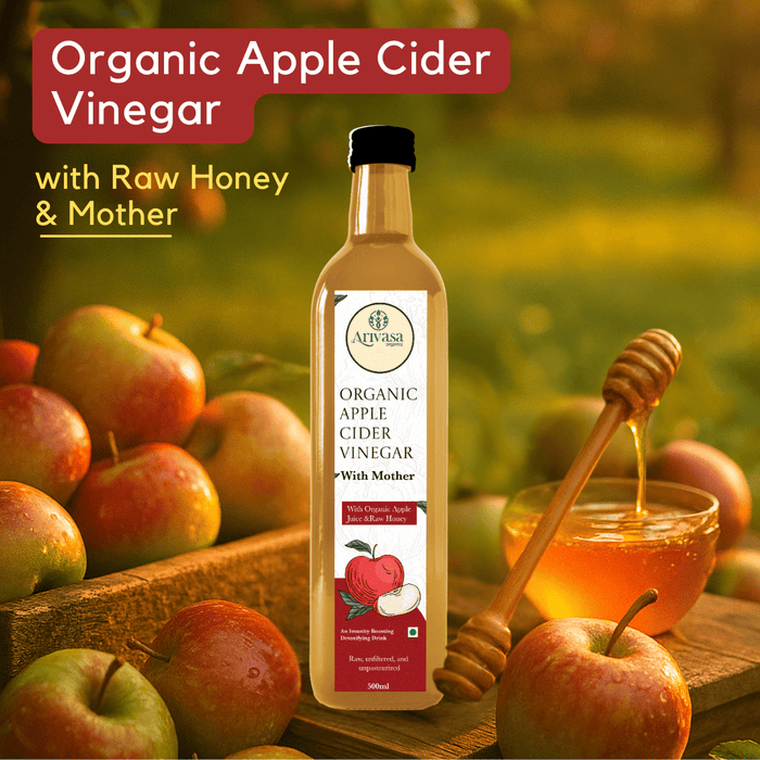Arivasa Organics Apple Vinegar | Honey-Made & Natural – 500 ML (hover)